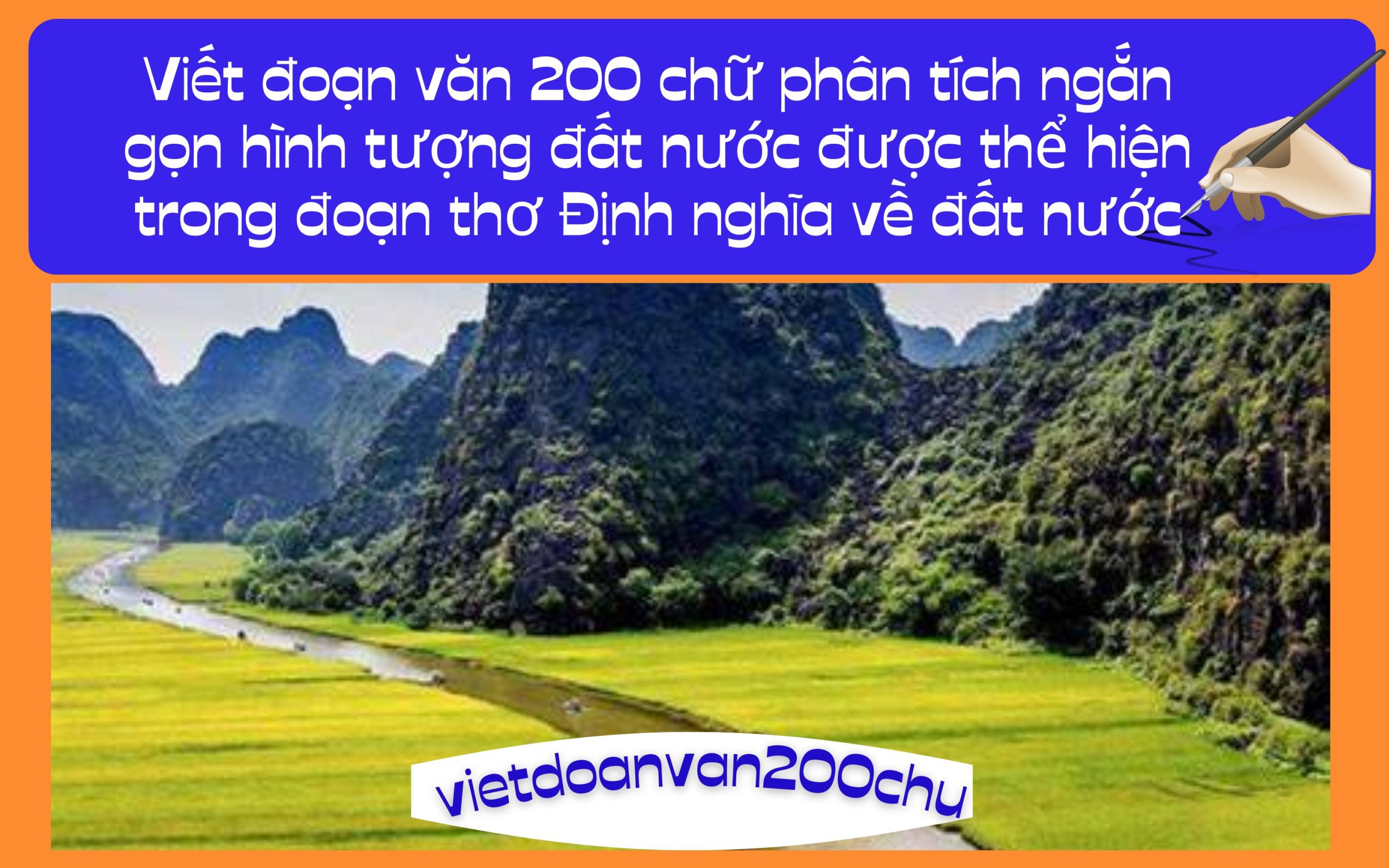 Đoạn văn 200 chữ phân tích ngắn gọn hình tượng đất nước được thể hiện trong đoạn thơ Định nghĩa về đất nước