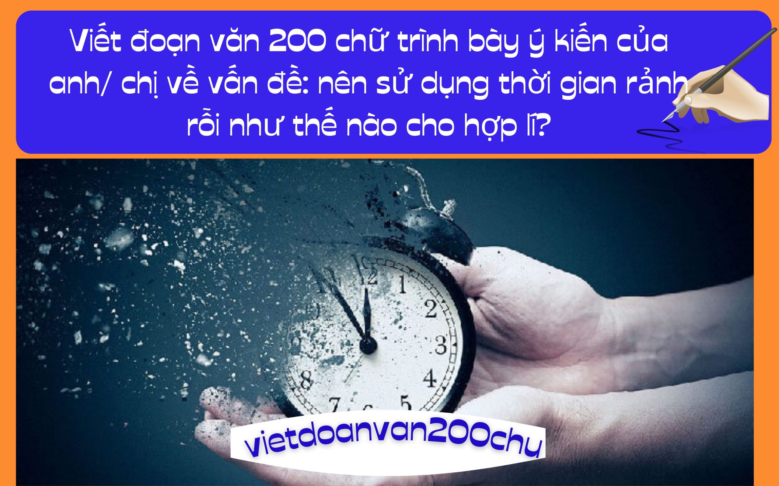 Đoạn văn 200 chữ trình bày ý kiến của anh/ chị về vấn đề: nên sử dụng thời gian rảnh rỗi như thế nào cho hợp lí?