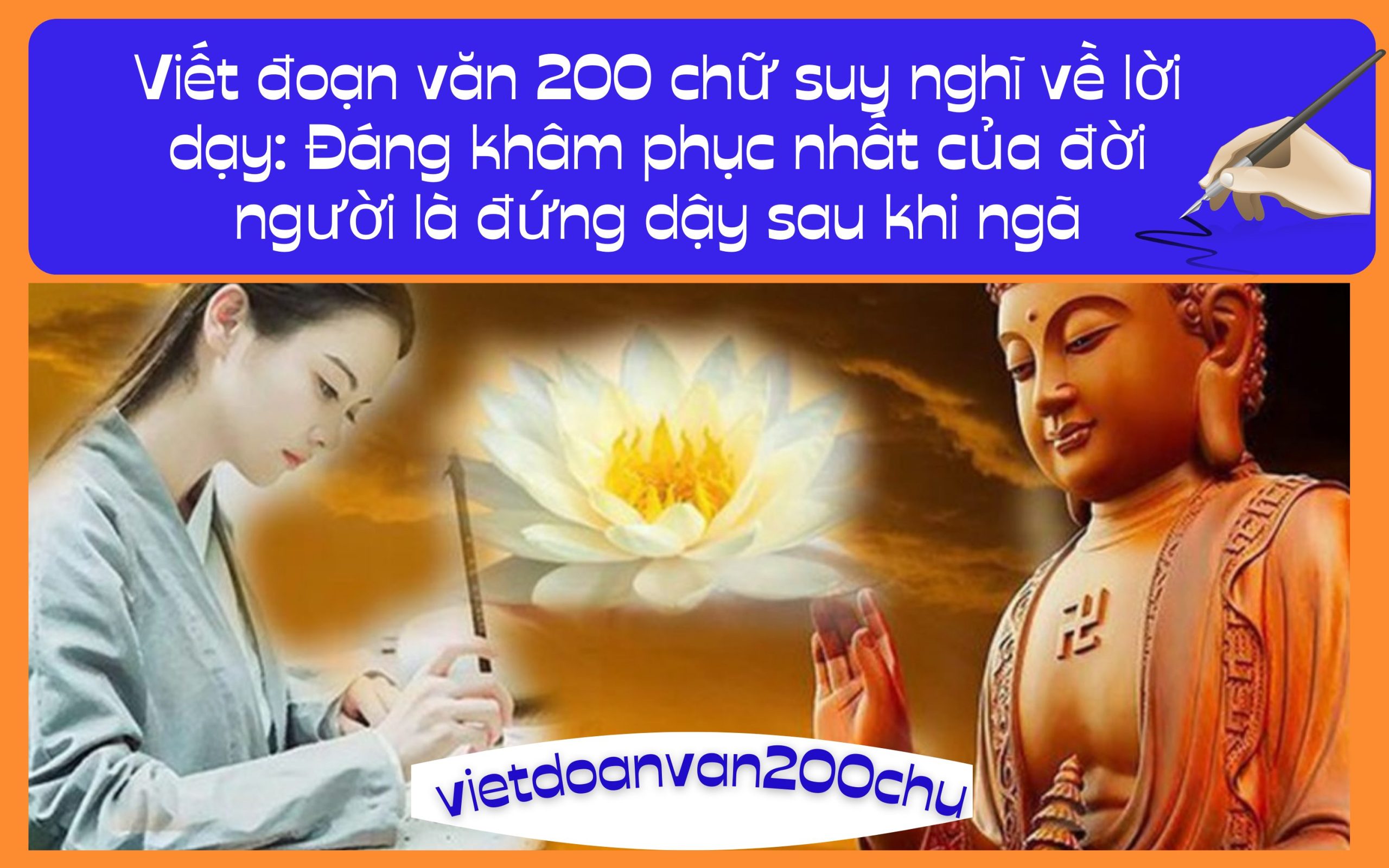 Đoạn văn 200 chữ suy nghĩ về lời dạy: Đáng khâm phục nhất của đời người là đứng dậy sau khi ngã