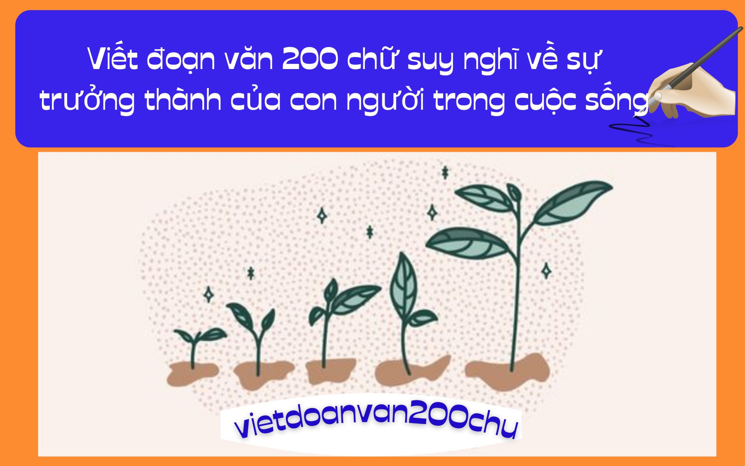 Đoạn văn 200 chữ suy nghĩ về sự trưởng thành của con người trong cuộc sống