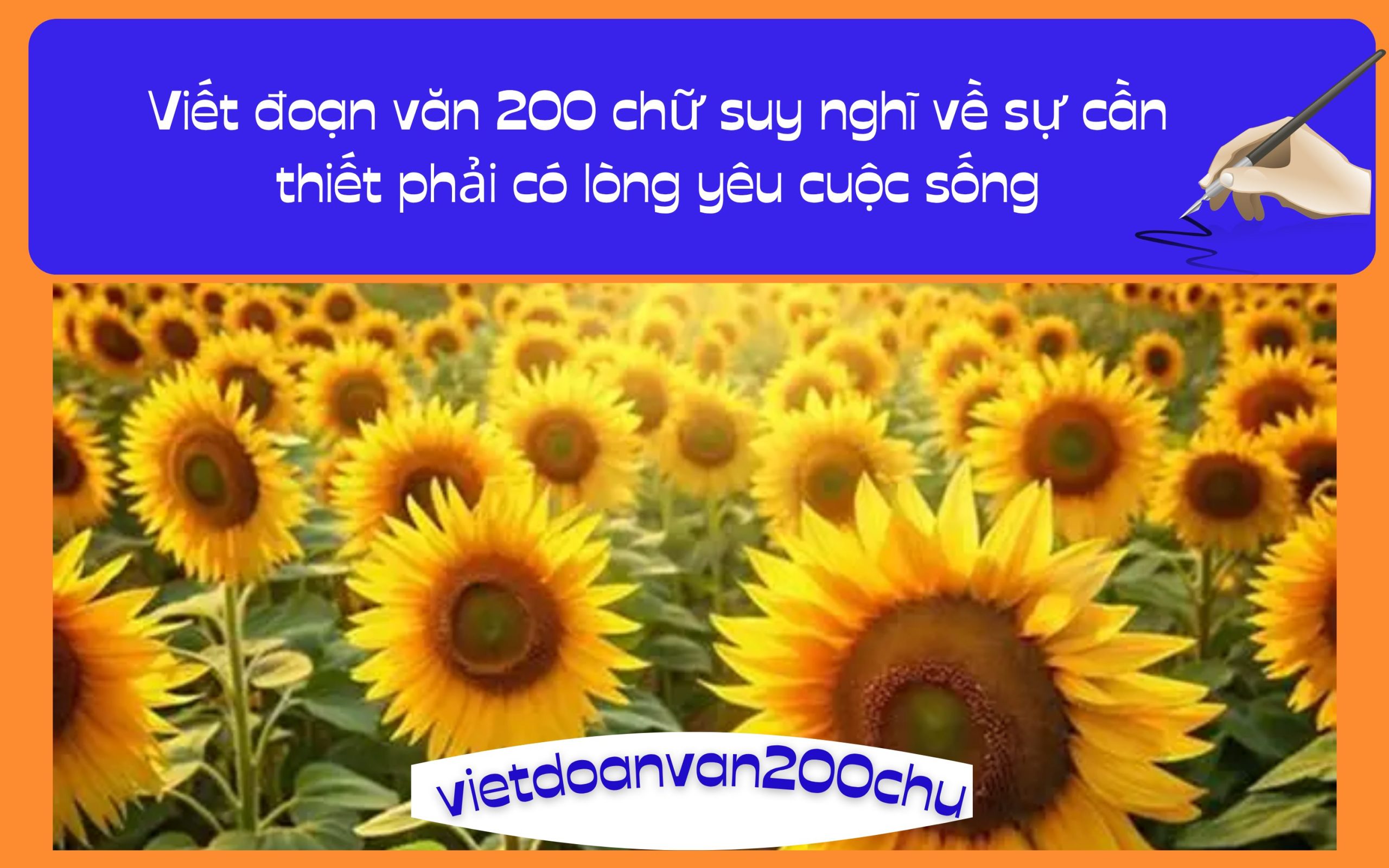 Đoạn văn 200 chữ suy nghĩ về sự cần thiết phải có lòng yêu cuộc sống