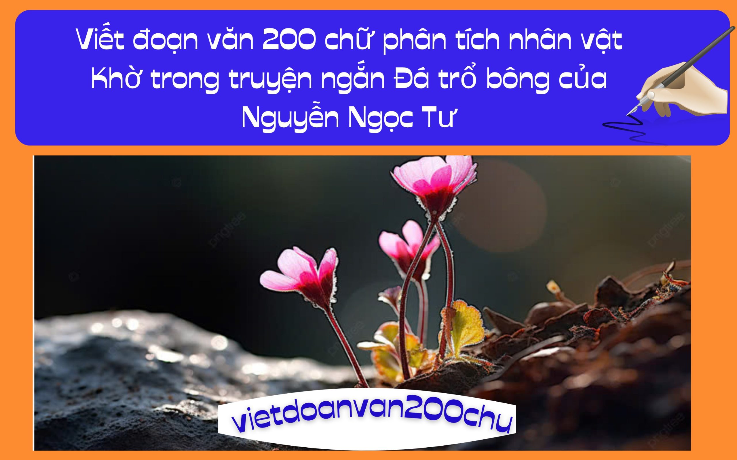 Đoạn văn 200 chữ phân tích nhân vật Khờ trong truyện ngắn Đá trổ bông của Nguyễn Ngọc Tư
