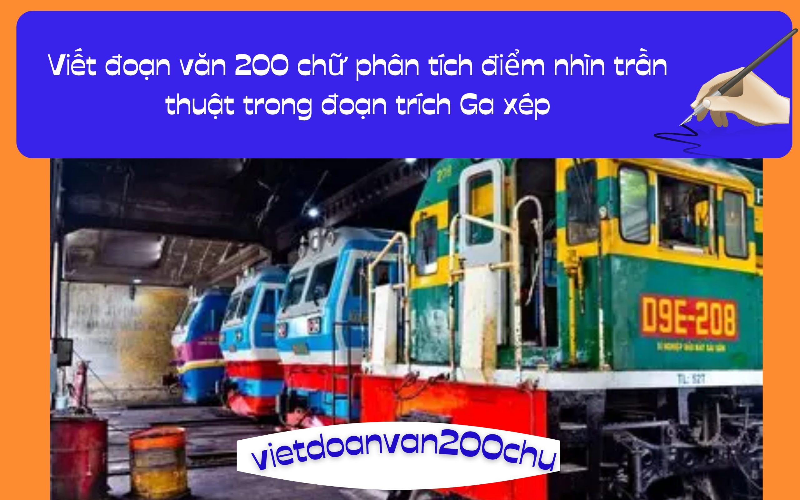 Đoạn văn 200 chữ phân tích điểm nhìn trần thuật trong đoạn trích Ga xép